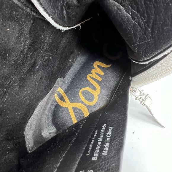 Sam Edelman Boots Womens 8.5 Jennifer Combat White Studded Leather - Picture 9 of 11